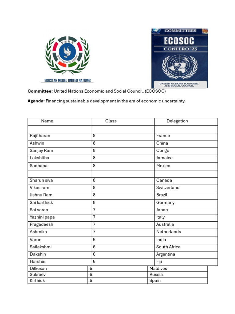 EcoSoc | PDF