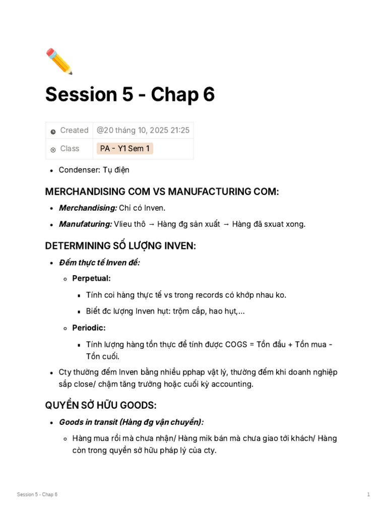 PA Chap 6 note | PDF