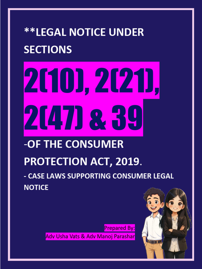 Consumer Protection Act Legal Notice Guide | PDF | False Advertising ...