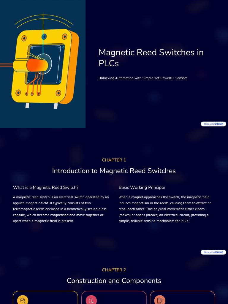 Magnetic Reed Switches for PLCs | PDF | Switch | Programmable Logic ...