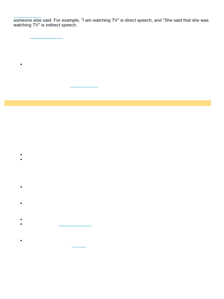 Understanding Direct and Indirect Speech | PDF | Semantic Units ...