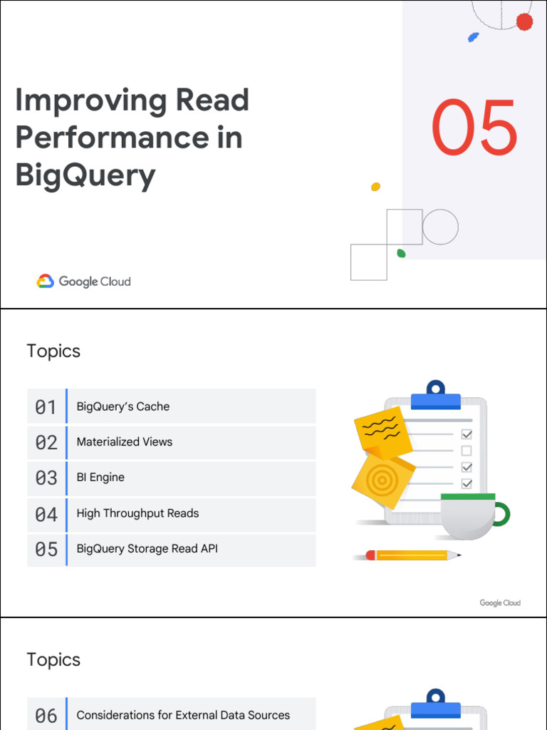 Optimize BigQuery Read Performance | PDF | Cache (Computing) | Apache ...