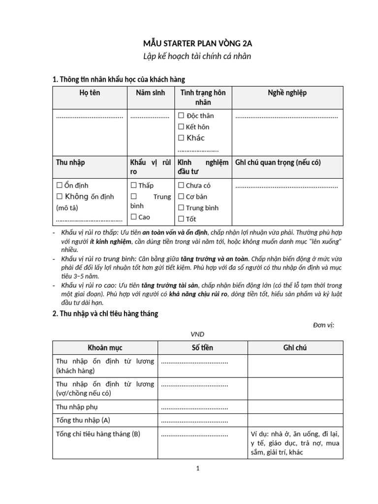 Mẫu Starter Plan - 17122025 | PDF