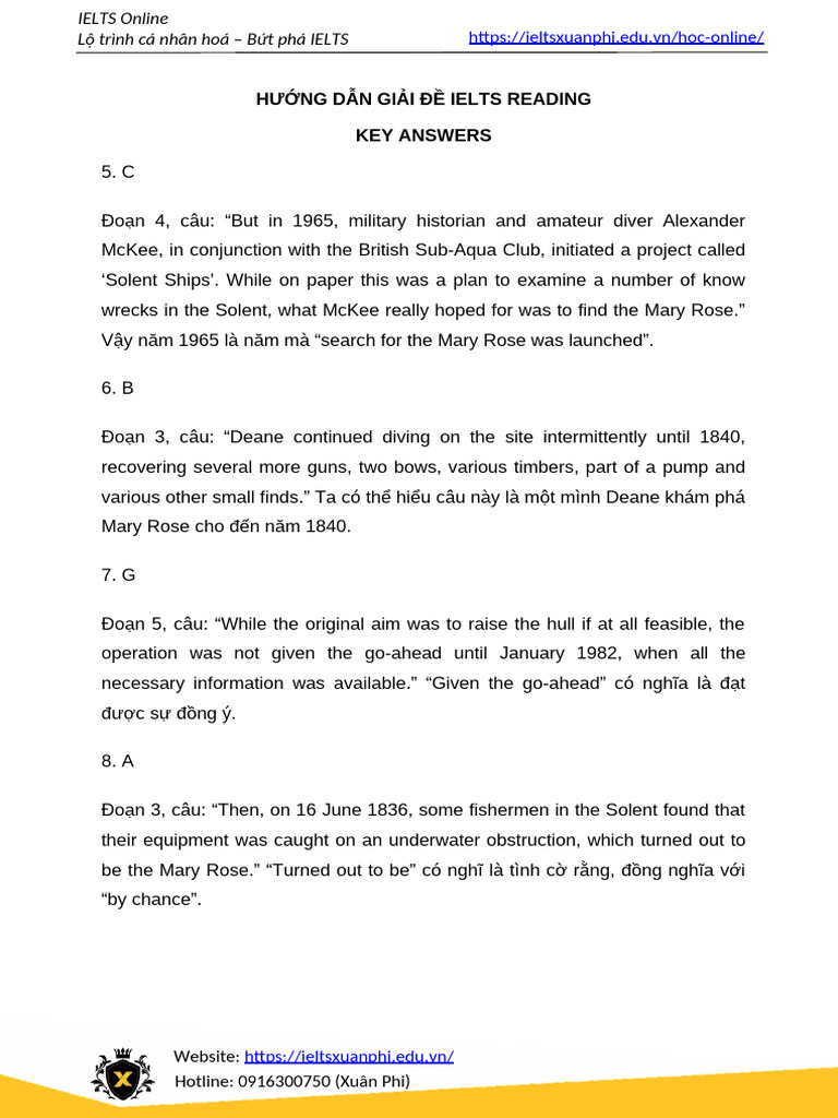 IELTS Reading Answer Guide | PDF