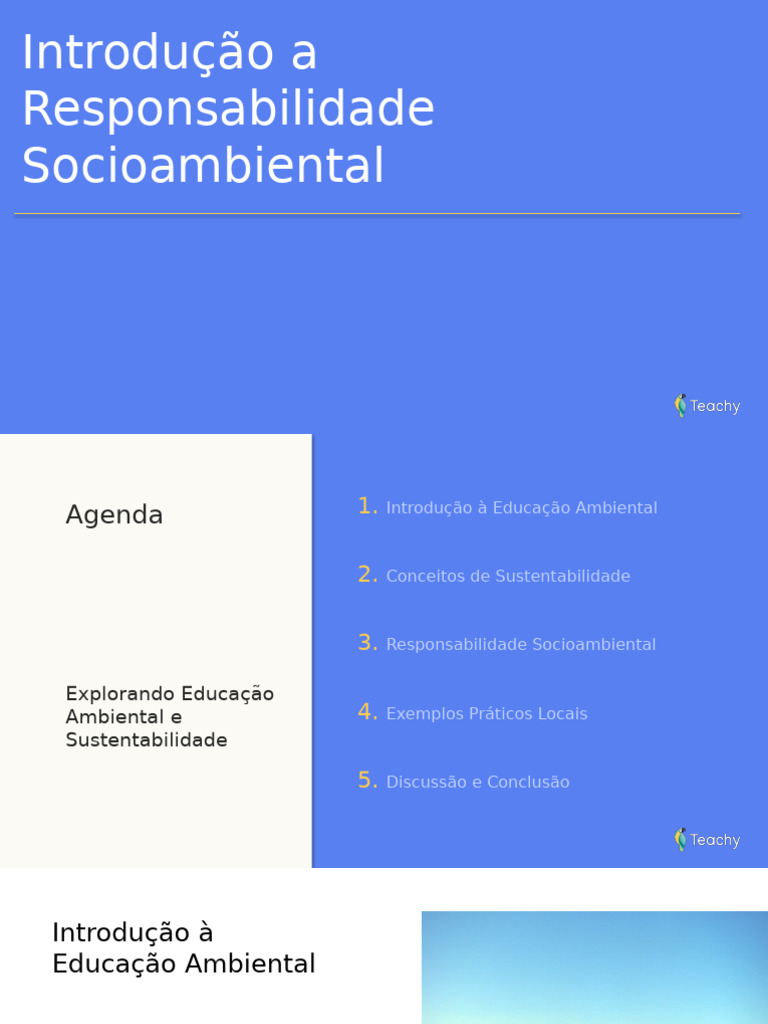 Educação Ambiental e Sustentabilidade | PDF | Sustentabilidade ...
