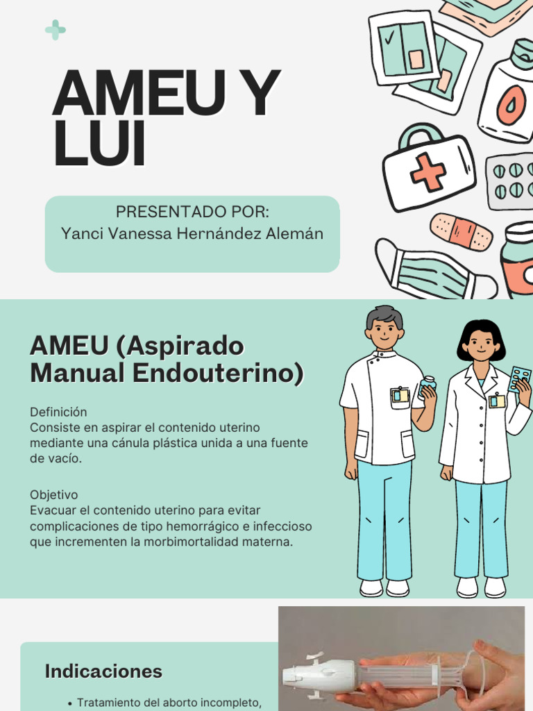 Protocolo AMEU y LUI: Procedimientos y Cuidados | PDF | Aborto ...