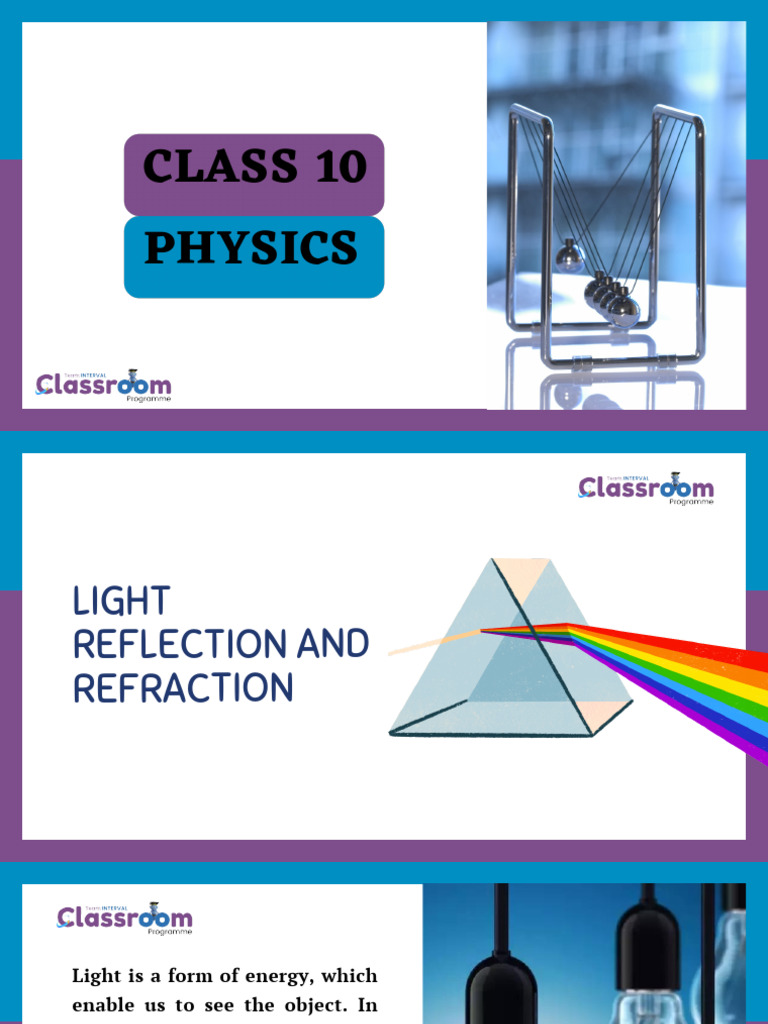 Reflection and Refraction of Light | PDF | Sphere | Reflection (Physics)