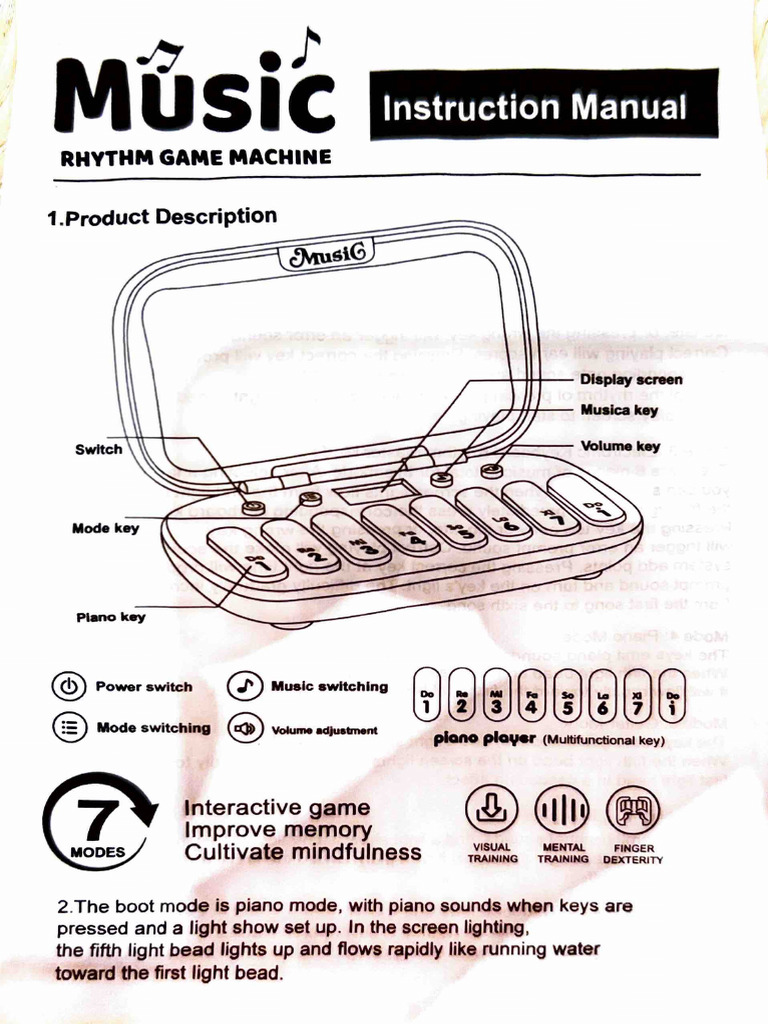 Interactive Music Game Machine Guide | PDF | Piano | Music Production
