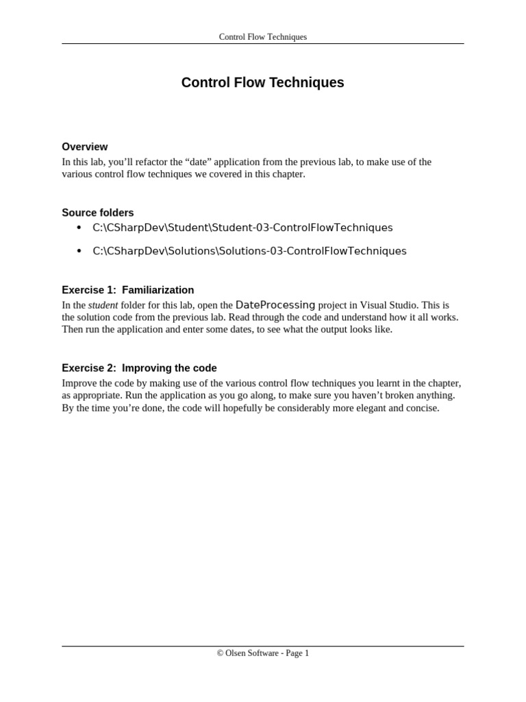 Refactoring Date App with Control Flow | PDF