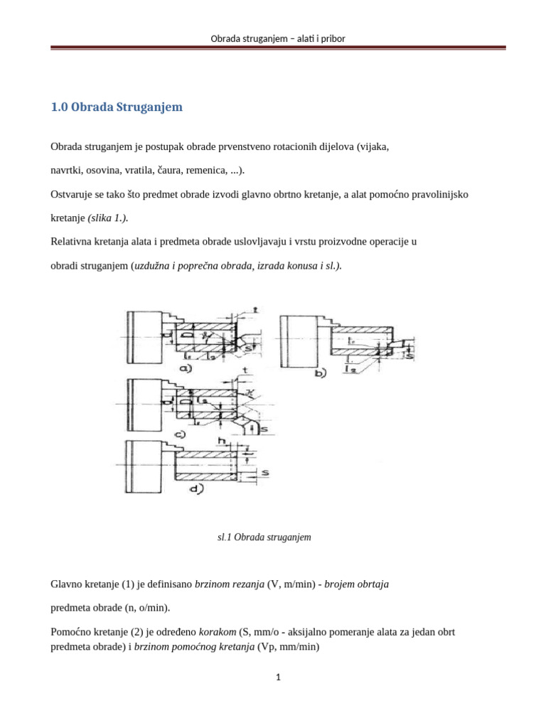 Obrada Struganjem FINAL | PDF