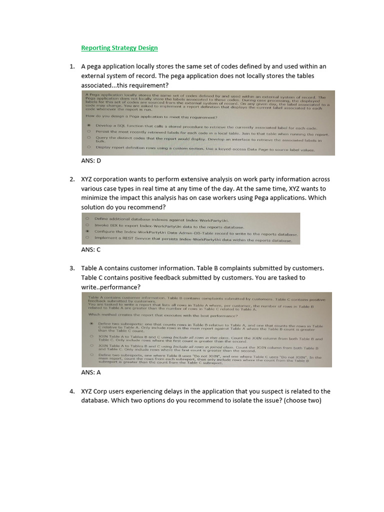 Pega Application Reporting and Case Design Strategies | PDF ...