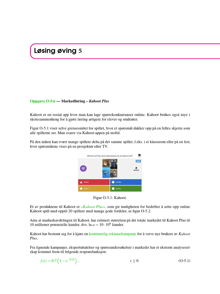 Øving 5, Løsning 5.6 Tvilling, (2024) | PDF