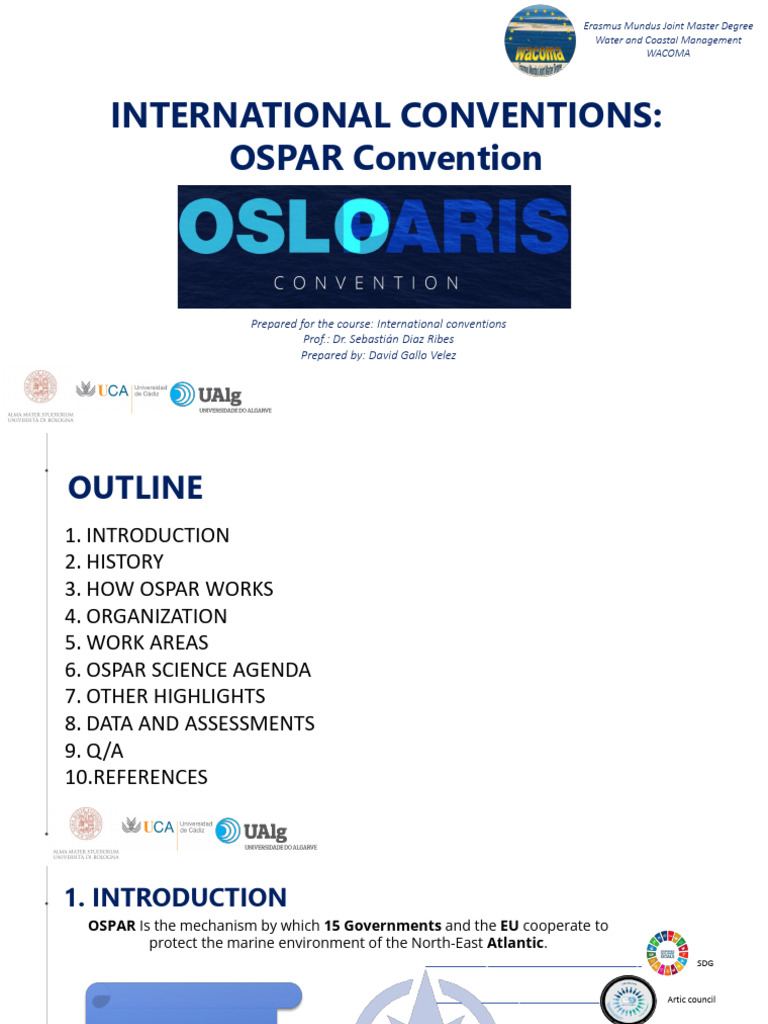 OSPAR Convention Overview and Insights | PDF | Biodiversity | Earth ...