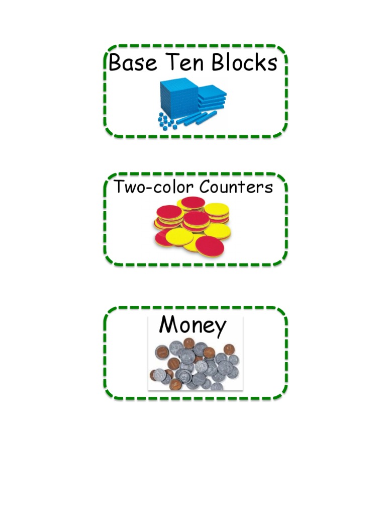 Math Manipulatives for Number Sense | PDF | Home & Garden