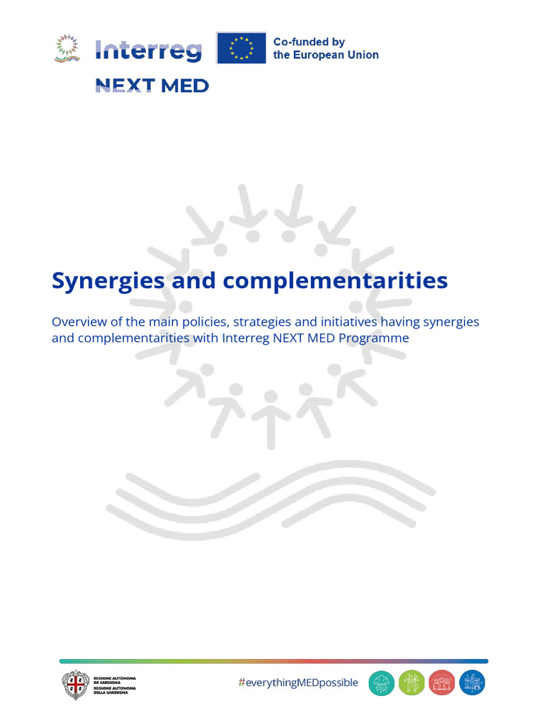 Interreg NEXT MED Synergies Overview | PDF | Cost Of Living ...