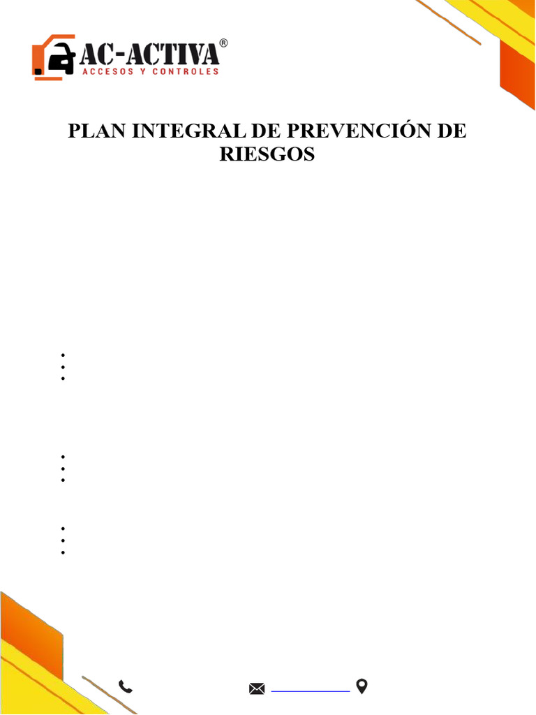 Plan Integral de Prevención de Riesgos | PDF | La seguridad