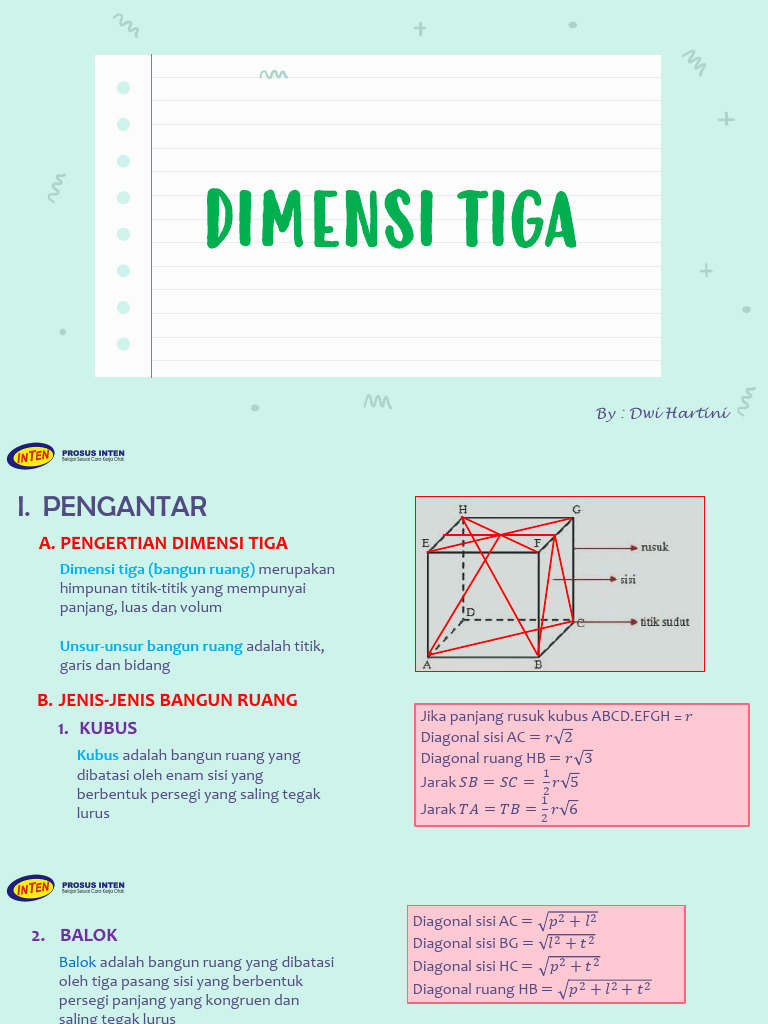 Pengertian dan Jenis Dimensi Tiga | PDF