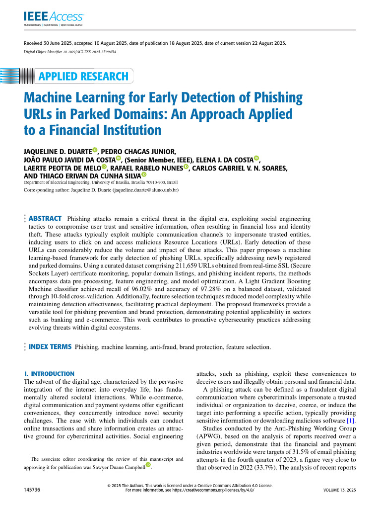 Machine Learning for Phishing URL Detection | PDF | Phishing | Machine ...