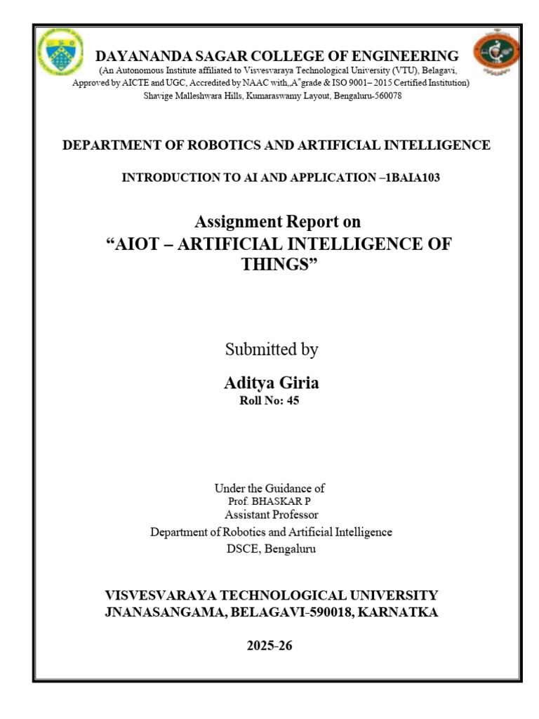 AIoT: Understanding Artificial Intelligence of Things | PDF | Internet ...
