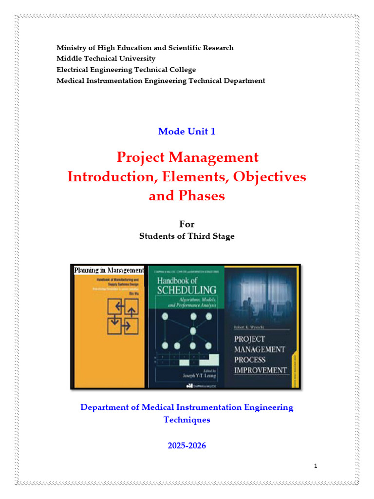 ch1 (3) | PDF | Project Management | Goal
