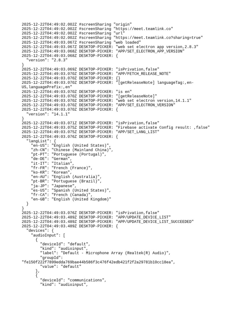 Screen Sharing App Version Log | PDF | Computing | Software