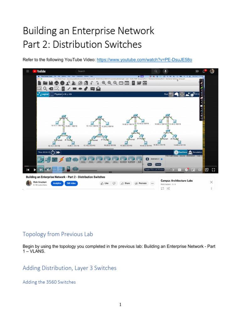 Configure Distribution Switches in Networks | PDF | I Pv6 | Router ...