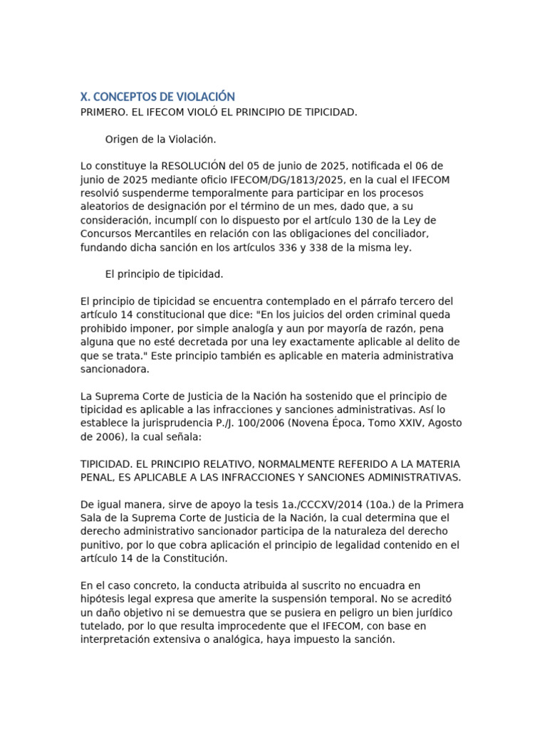 Conceptos_Violacion_IFECOM | PDF | Violación | Caso de ley