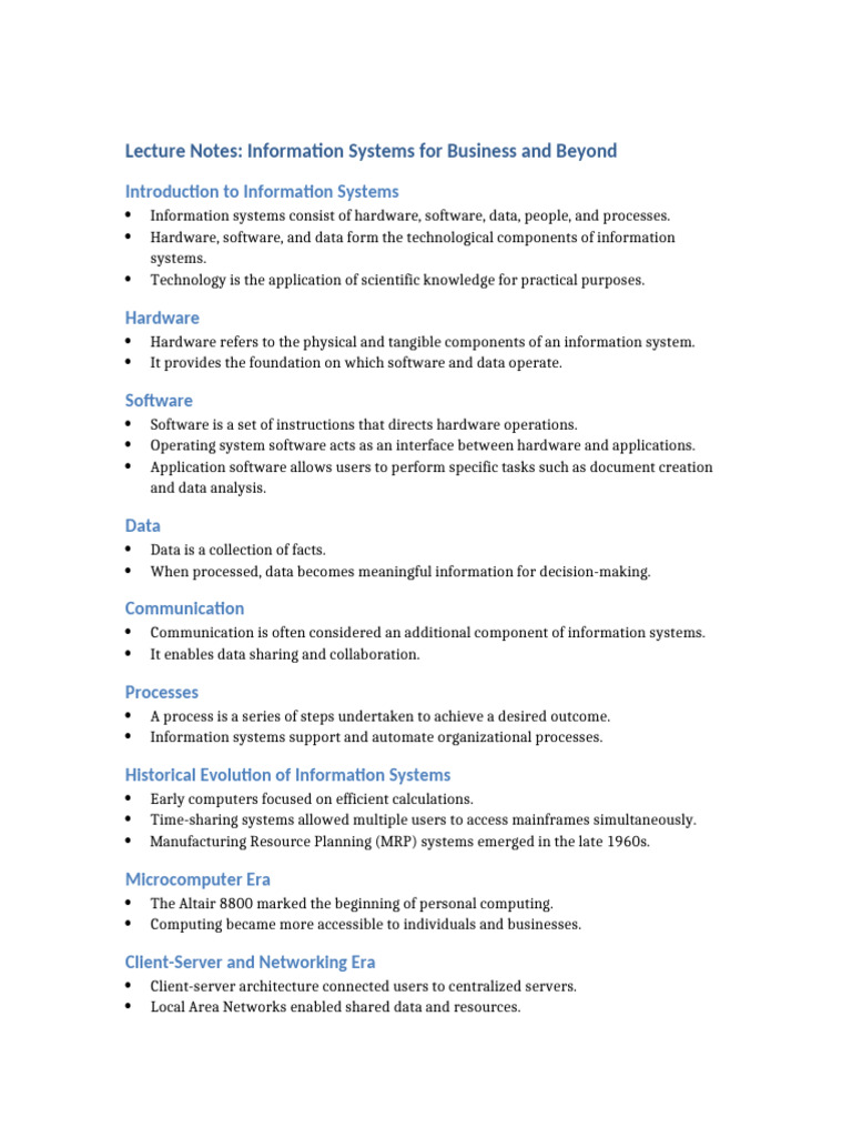 Overview of Information Systems in Education | PDF | Information System ...