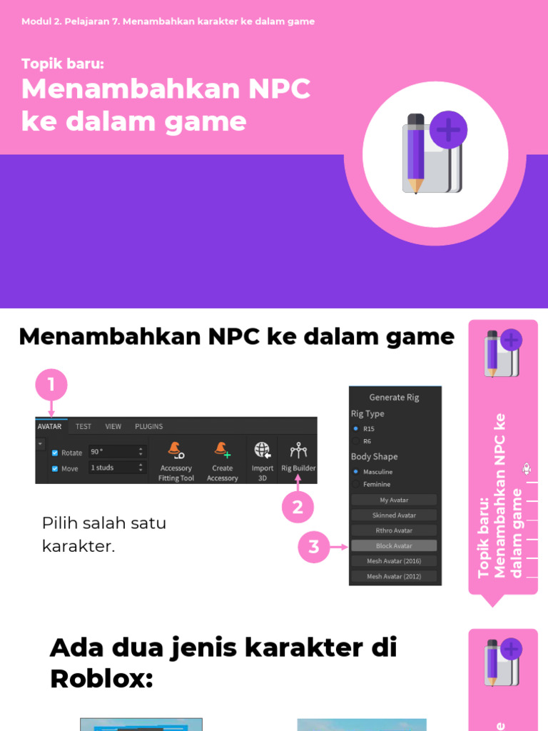 Slide1-10 Handbook Adding Characters To The Game | PDF