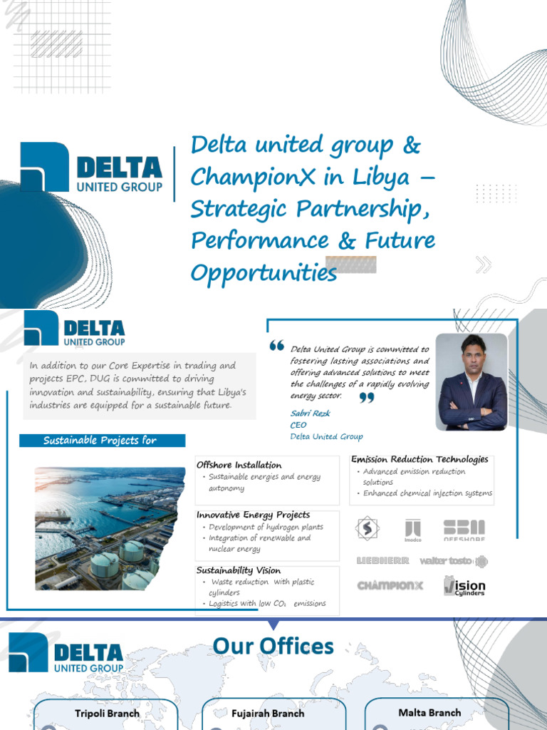 Delta United Group & ChampionX Libya Partnership | PDF | Libya ...