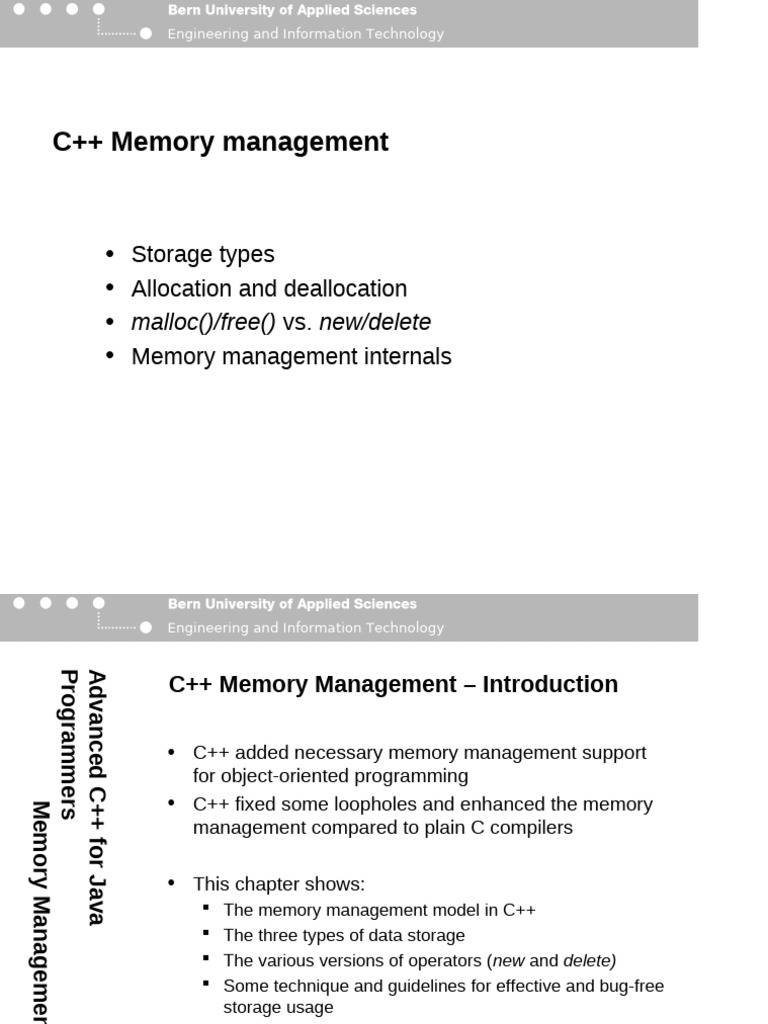 C++ Memory Management Explained | PDF | Pointer (Computer Programming ...