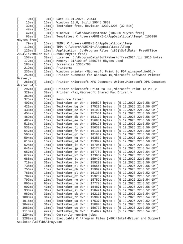 tmlog | PDF | Computer Science | Computing