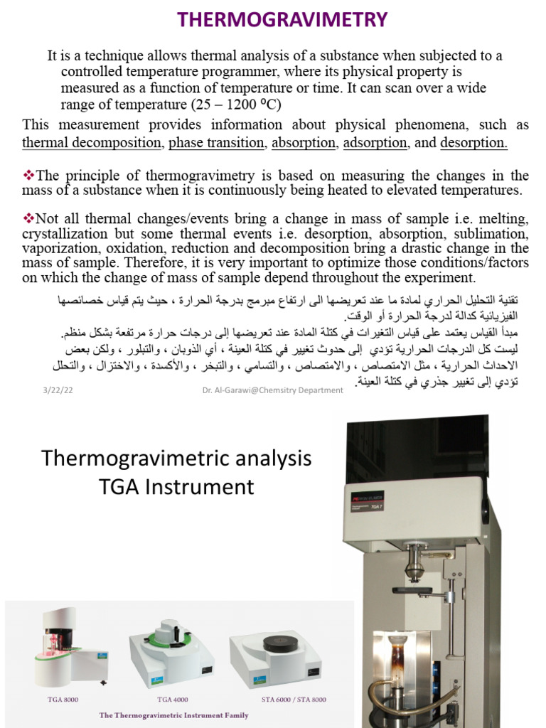 Understanding Thermogravimetry Techniques | PDF | Thermogravimetric ...