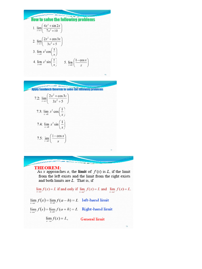 Function, Limit | PDF