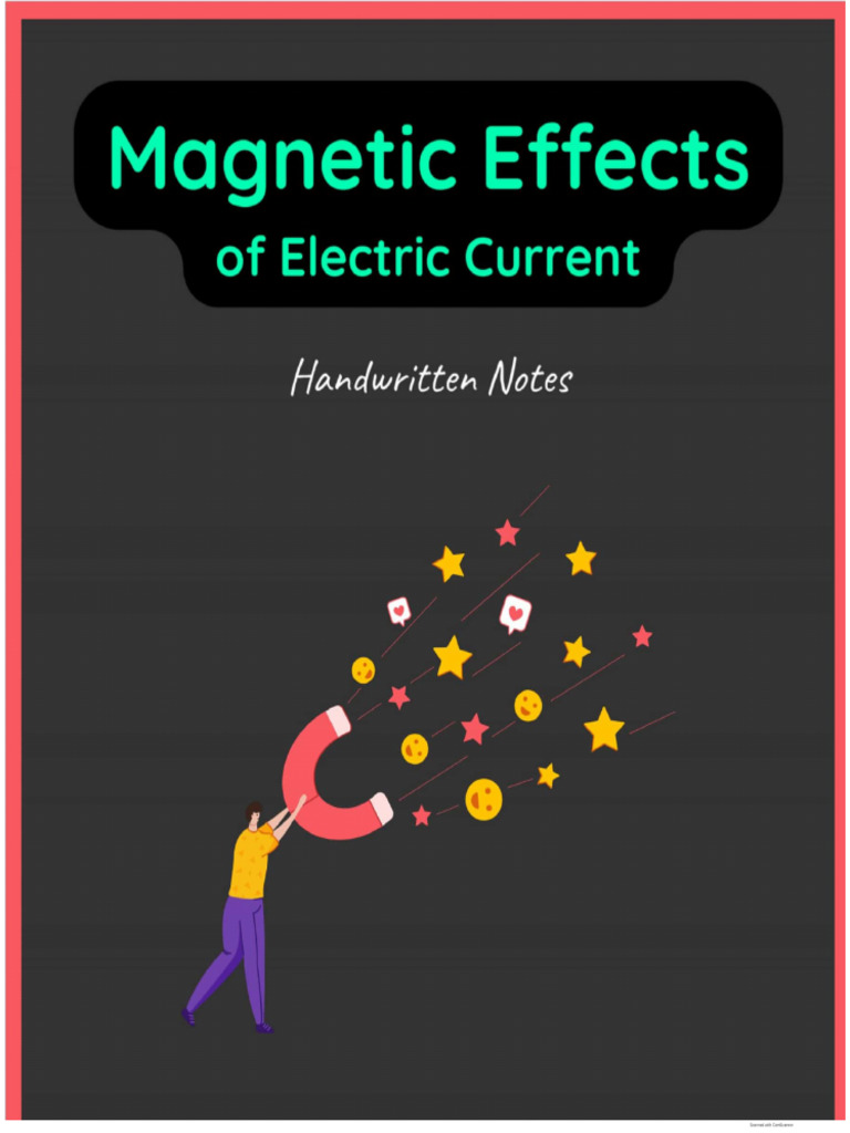 Magnetic Effects of Electric Current Notes | PDF