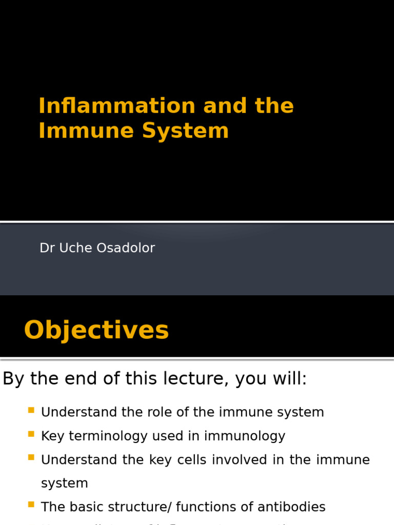 Lecture 13- Inflammation and the Immune System | PDF | Antibody ...