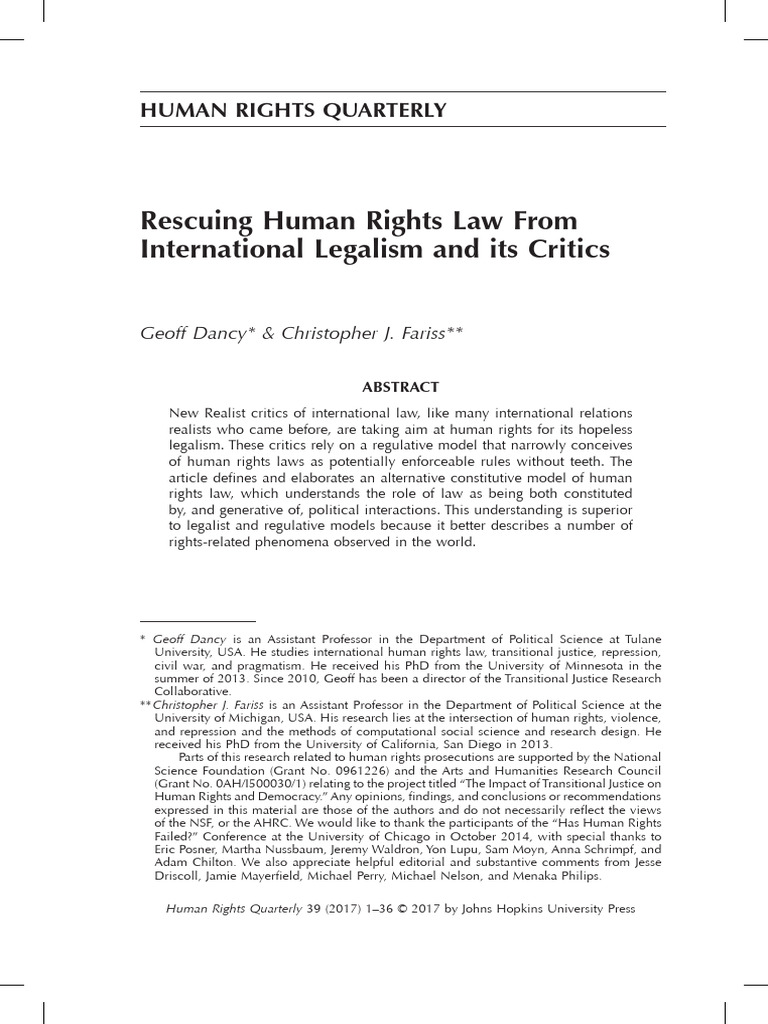 rescuing human rights law from international legalism and its critics ...