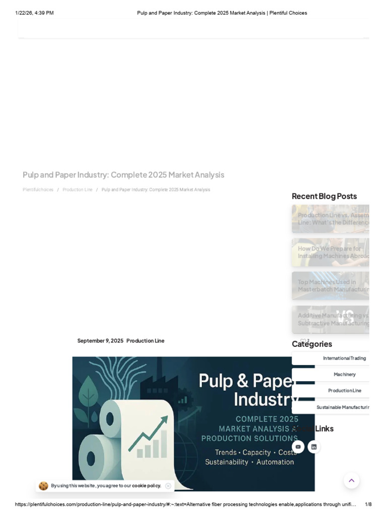 Pulp and Paper Industry 2025 Market Insights | PDF | Automation ...
