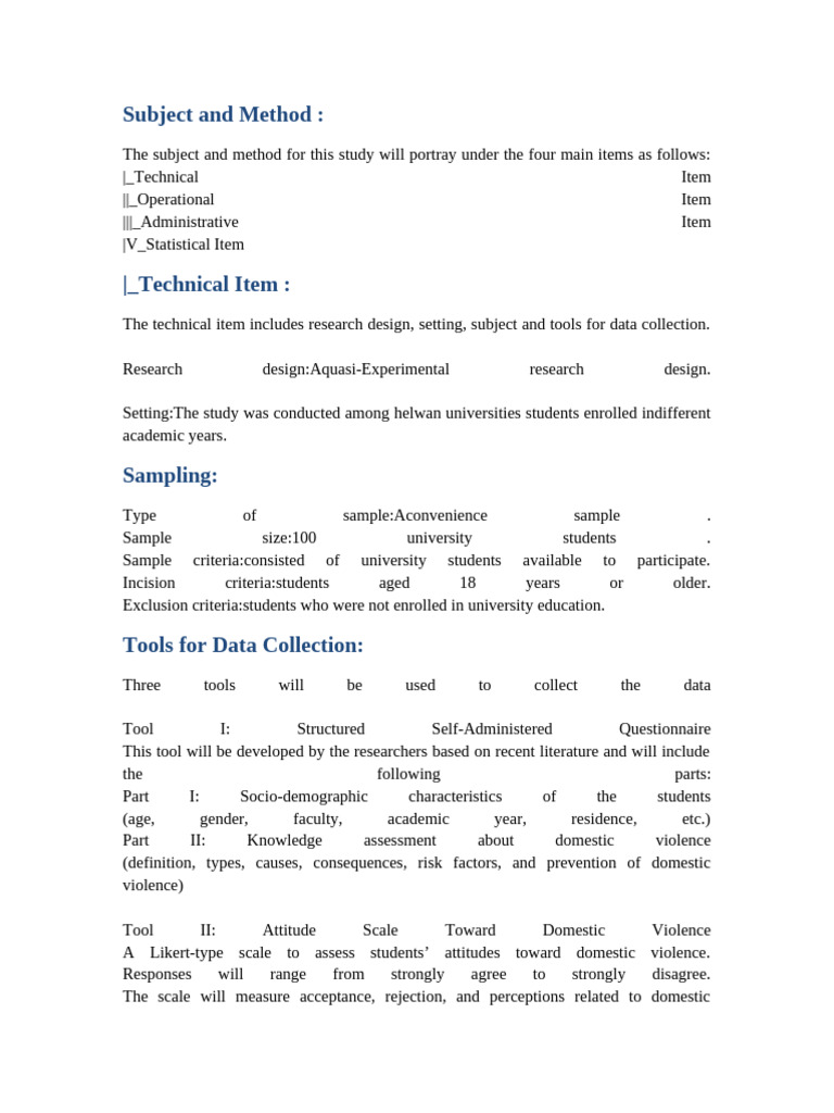 Subject and Method Academic Colors | PDF | Validity (Statistics ...