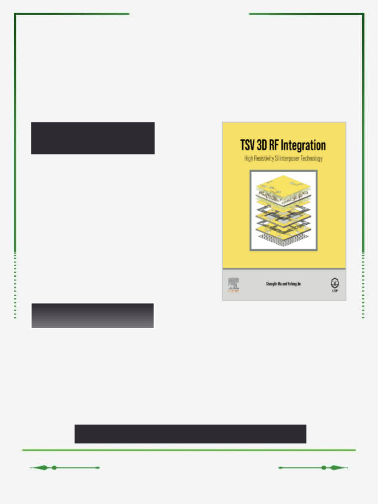 TSV 3D RF Integration: High Resistivity Si Interposer Technology 1st ...