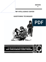 ARMY Interrogation - Questioning Techniques 1997, 35 Pages