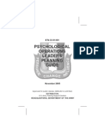 ARMY PSYOPS Psychological Ops Leaders Plan Guide 2005 80pgs
