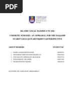 Download COSMETIC SURGERY AN APPRAISAL FOR THE MAQASID SYARIYYAH  QAWAID FIQHIYYAH PERSPECTIVE by Nur Asyikin Abu Khori SN98615666 doc pdf