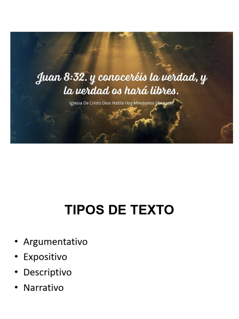 Tipos de Texto: Argumentativo y Expositivo | PDF | Razón | Narración