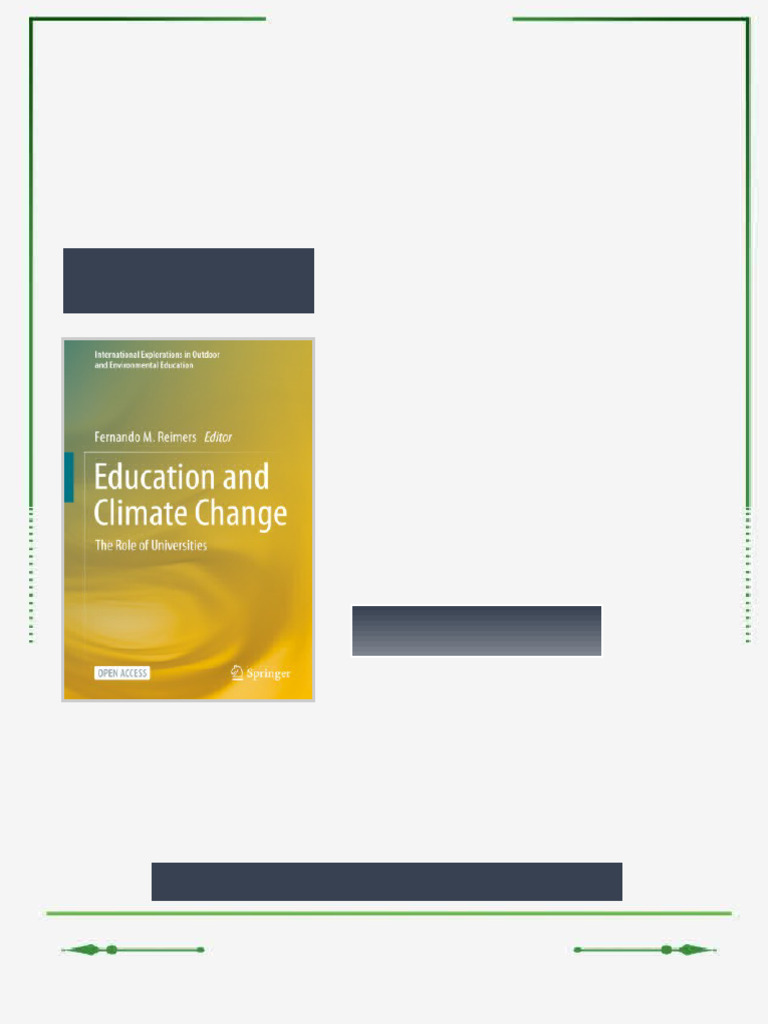 Education and Climate Change: The Role of Universities Fernando M ...