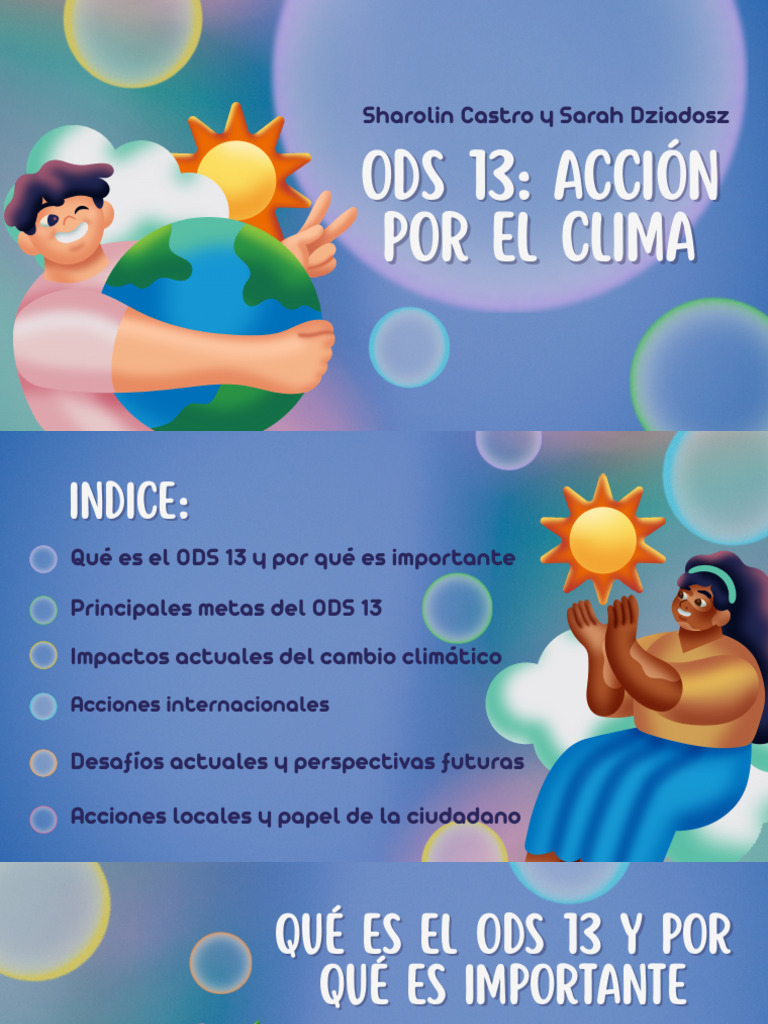 ODS 13: Estrategias para el Clima | PDF | Entorno natural | Economias