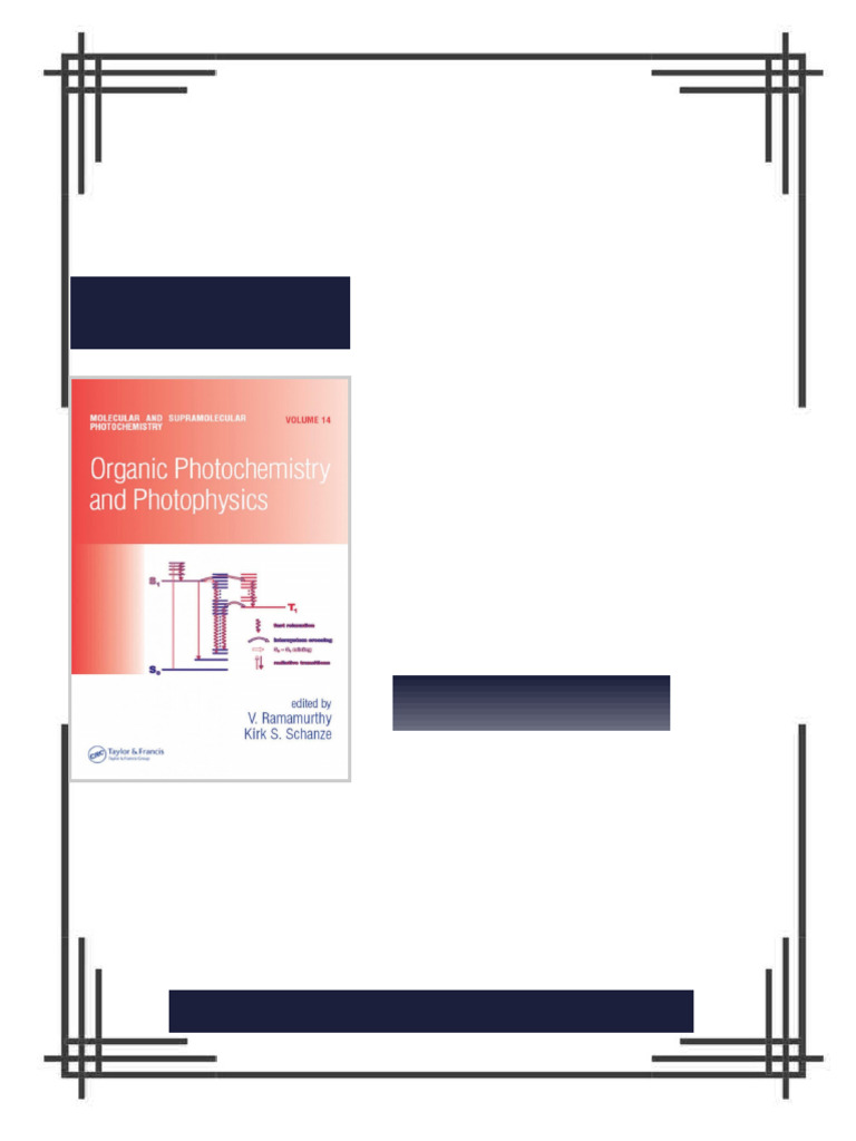 Organic Photochemistry and Photophysics 1st Edition V. Ramamurthy