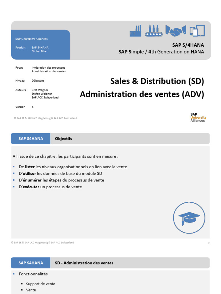 Introduction à SAP S/4HANA SD | PDF | Facture | SAP (entreprise)