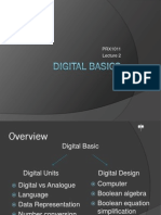 Lecture 2 - Digital Basics