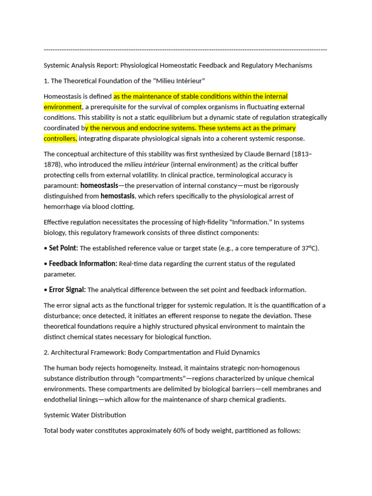 Systemic Analysis Report of All Bio Subjects | PDF | Coagulation ...